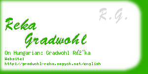 reka gradwohl business card